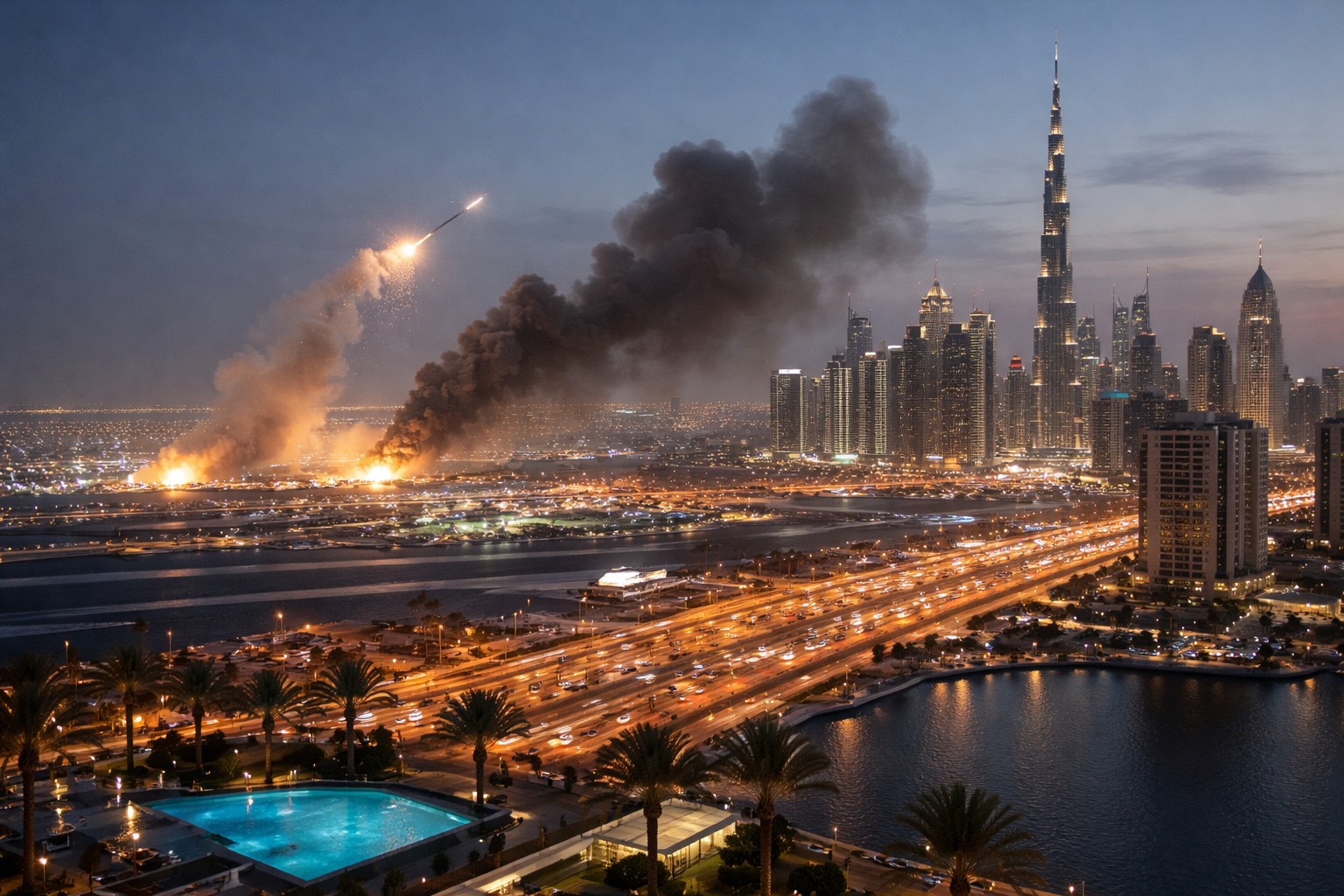 Dubai sotto assedio, il lusso trema sotto i droni